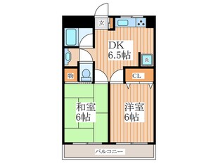 コーポ  平井の物件間取画像